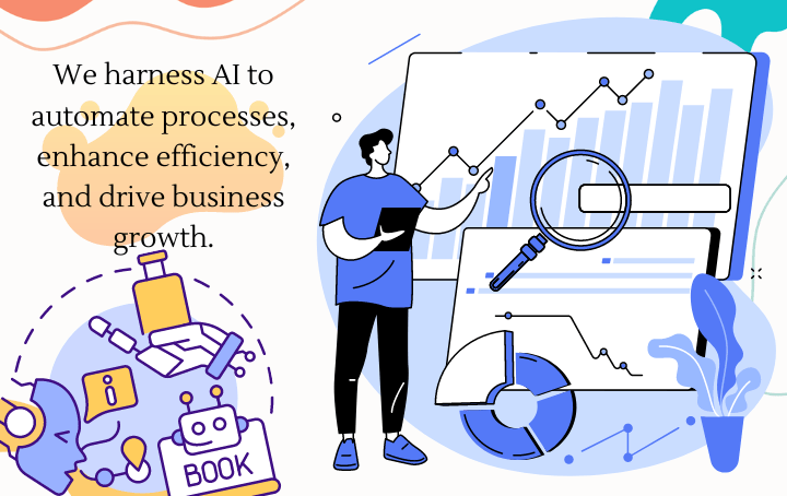 We harness AI to automate processes, enhance efficiency, and drive business growth.